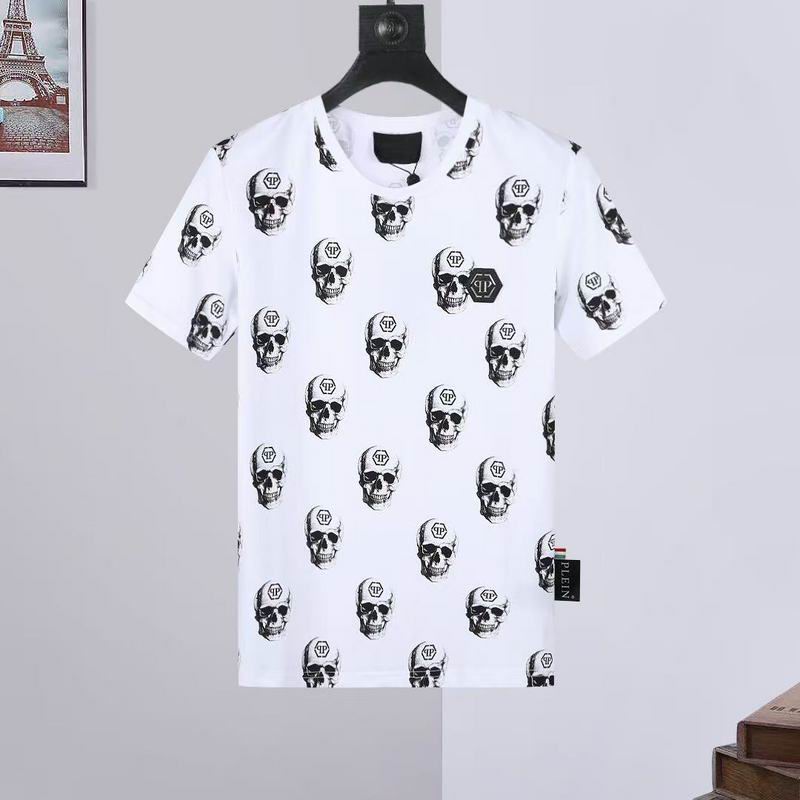 Wholesale High-quality Fashion P.hilipp Plein Short Sleeve Crewneck Designer T-Shirts for sale