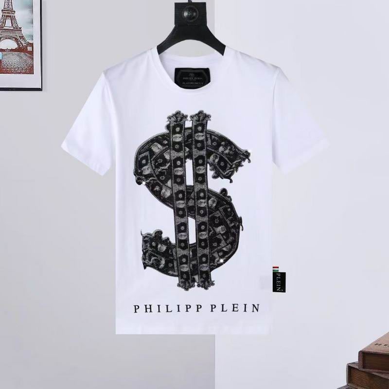 Wholesale High-quality Fashion P.hilipp Plein Short Sleeve Crewneck Designer T-Shirts for sale