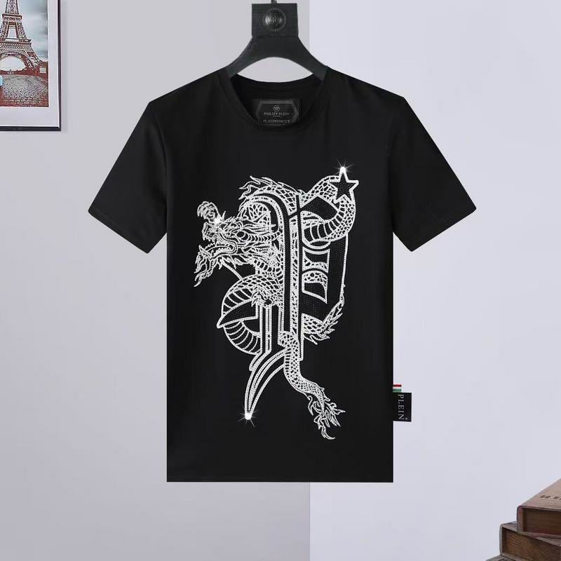 Wholesale High-quality Fashion P.hilipp Plein Short Sleeve Crewneck Designer T-Shirts for sale