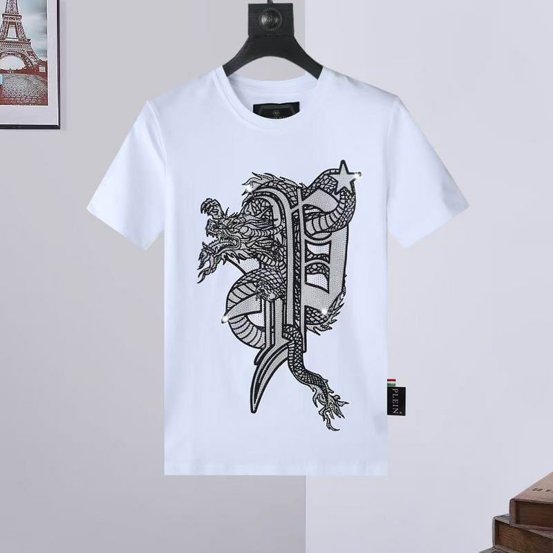 Wholesale High-quality Fashion P.hilipp Plein Short Sleeve Crewneck Designer T-Shirts for sale