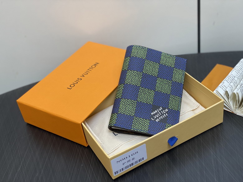 Wholesale AAA Louis Vuitton Pocket Organiser Damier Blue wallets for Sale