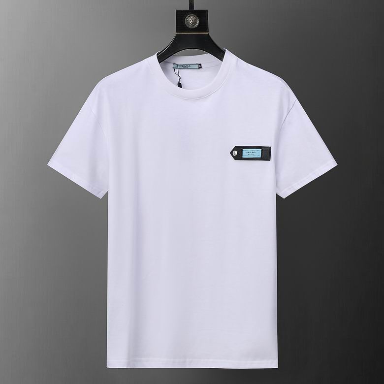 Wholesale Cheap P rada Short Sleeve Replica T Shirts for Sale