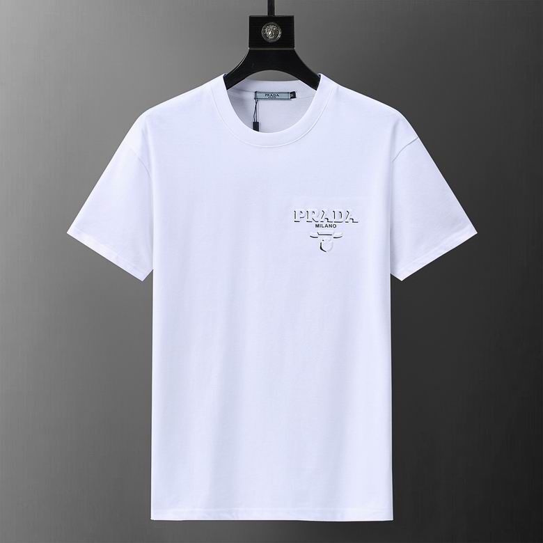 Wholesale Cheap P rada Short Sleeve Replica T Shirts for Sale