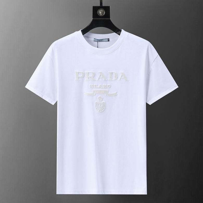 Wholesale Cheap P rada Short Sleeve Replica T Shirts for Sale