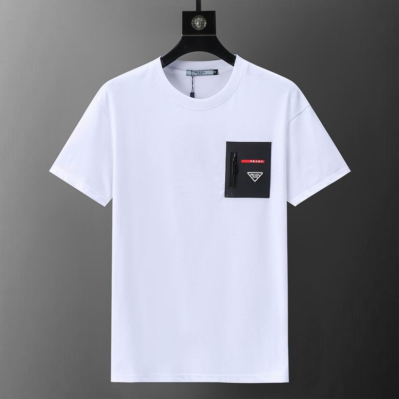 Wholesale Cheap P rada Short Sleeve Replica T Shirts for Sale
