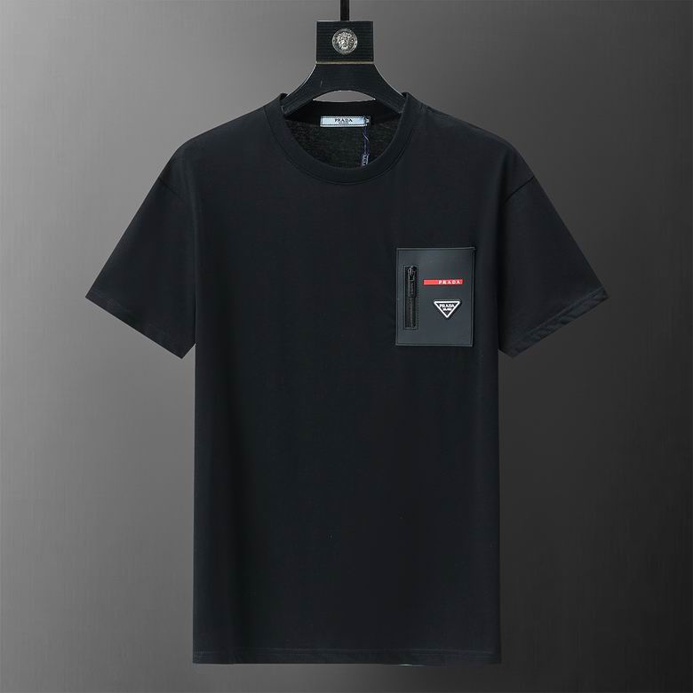Wholesale Cheap P rada Short Sleeve Replica T Shirts for Sale