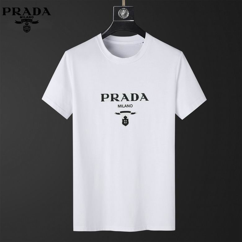 Wholesale Cheap P rada Short Sleeve Replica T Shirts for Sale