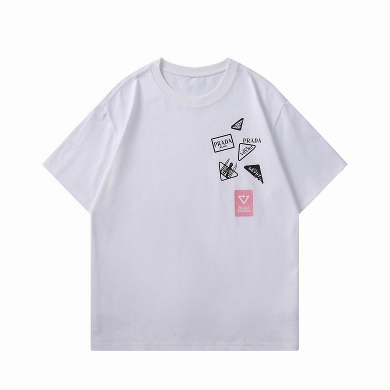 Wholesale Cheap P rada Short Sleeve Replica T Shirts for Sale