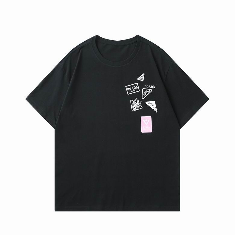 Wholesale Cheap P rada Short Sleeve Replica T Shirts for Sale