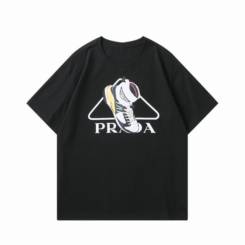 Wholesale Cheap P rada Short Sleeve Replica T Shirts for Sale