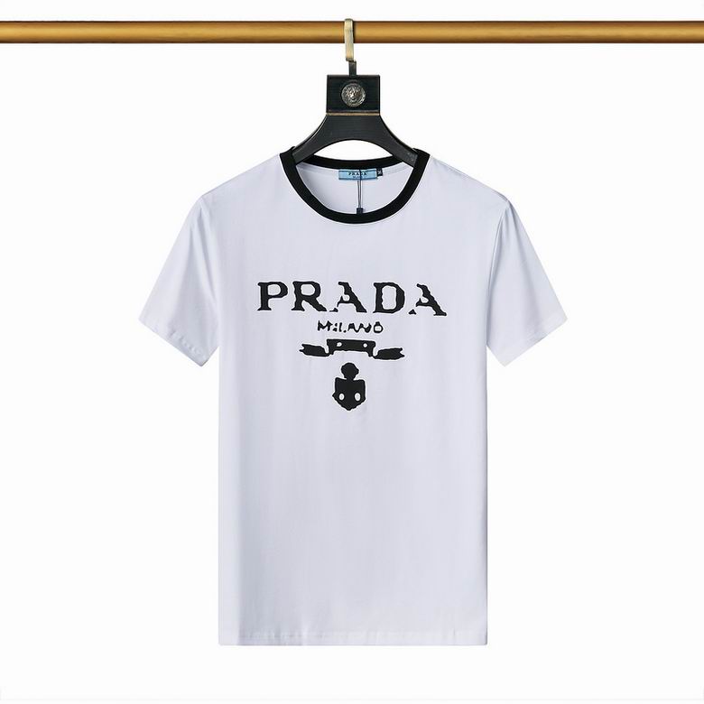 Wholesale Cheap P rada Short Sleeve Replica T Shirts for Sale