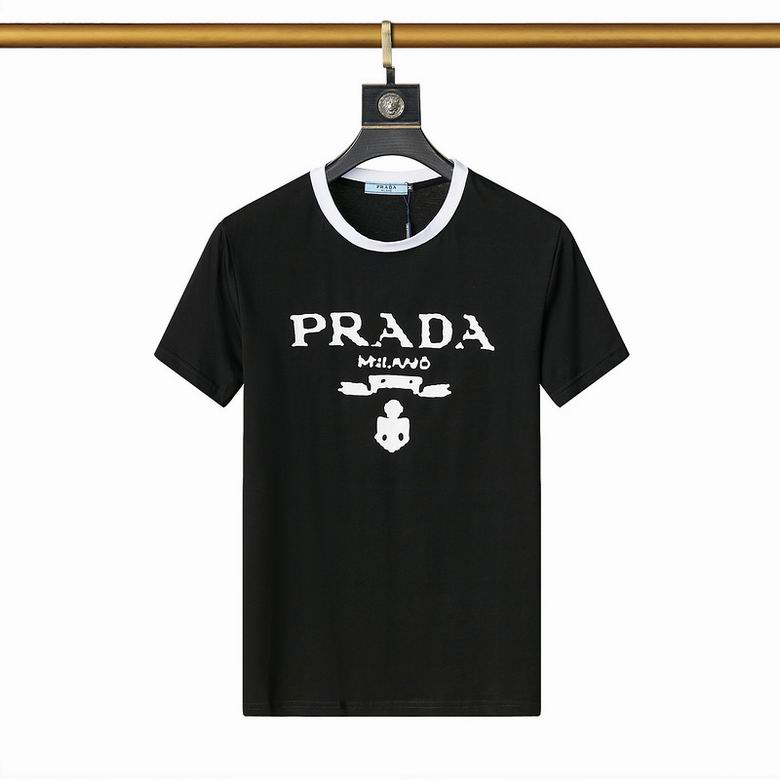Wholesale Cheap P rada Short Sleeve Replica T Shirts for Sale