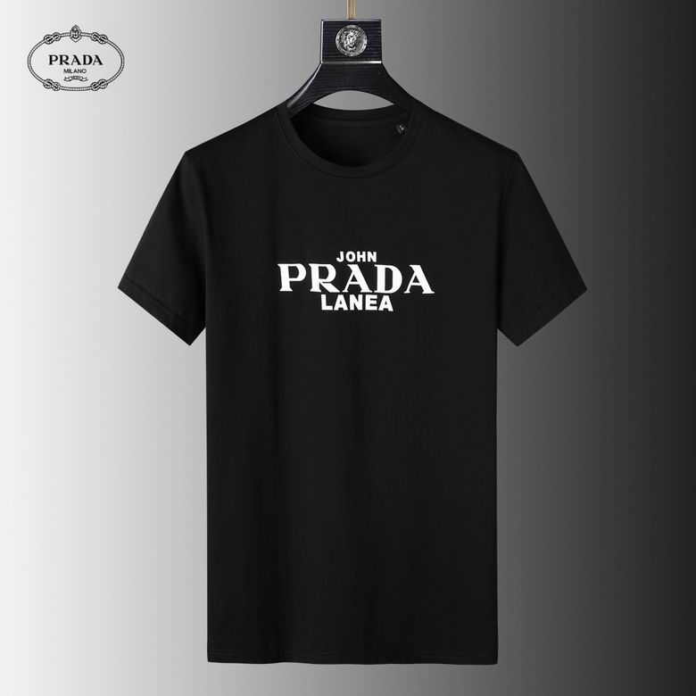 Wholesale Cheap P rada Short Sleeve Replica T Shirts for Sale