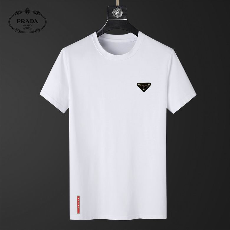 Wholesale Cheap P rada Short Sleeve Replica T Shirts for Sale