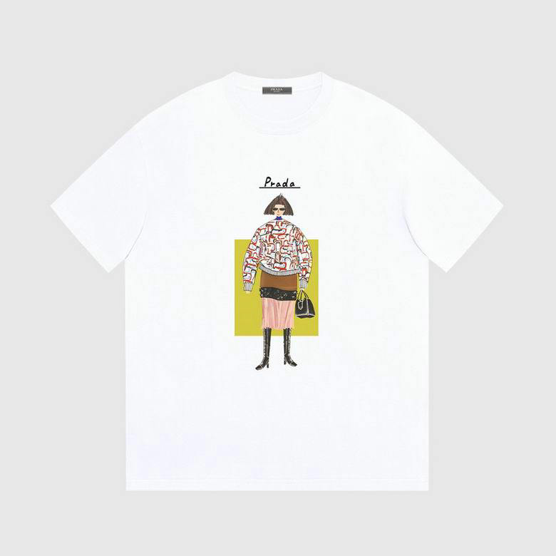 Wholesale Cheap P rada Short Sleeve Women T Shirts for Sale