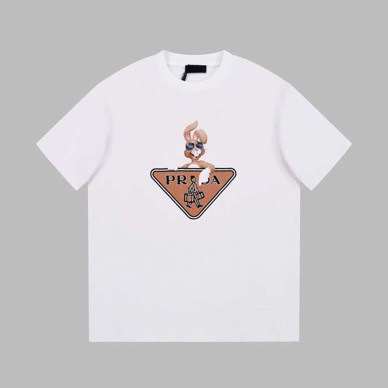 Wholesale Cheap P rada Short Sleeve Replica T Shirts for Sale
