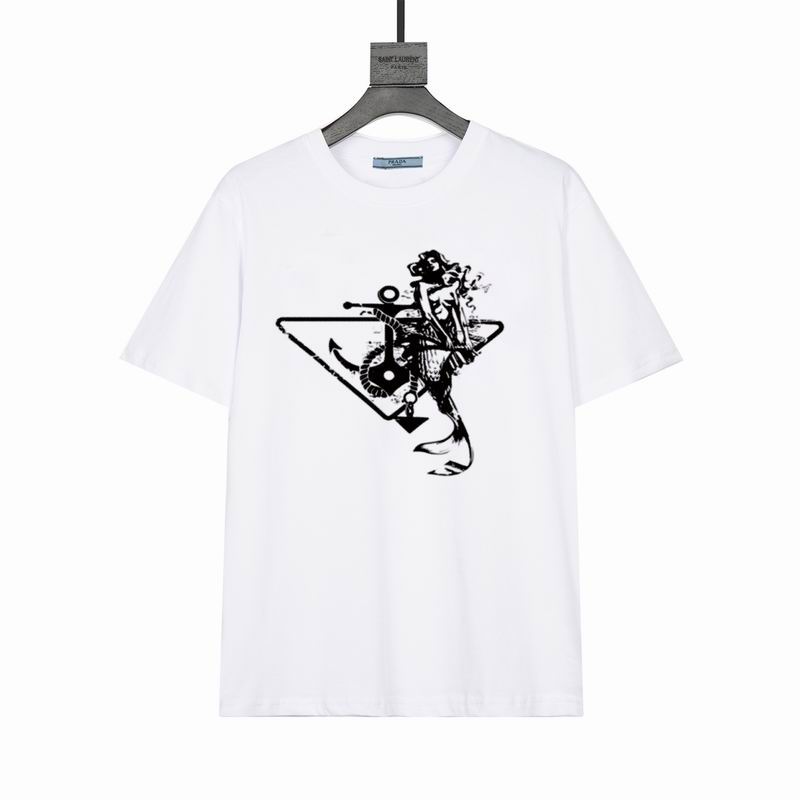 Wholesale High-quality Men's P.rada Short Sleeve Replica Designer T-Shirts for sale