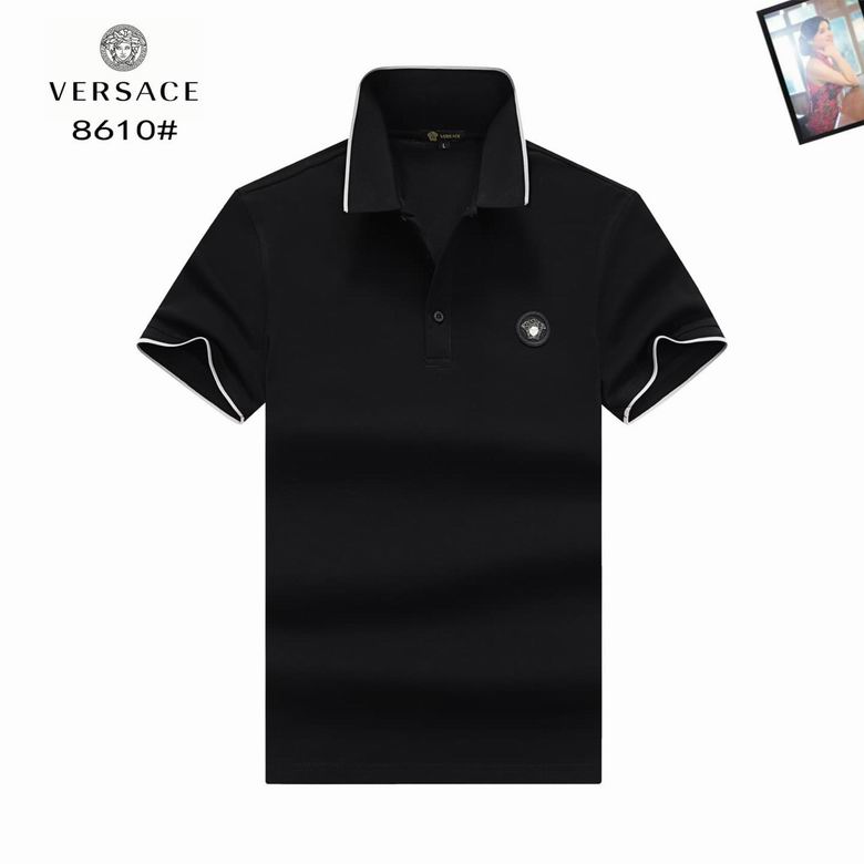 Wholesale High-quality V.ersace Short Sleeve Lapel Replica T Shirts for sale