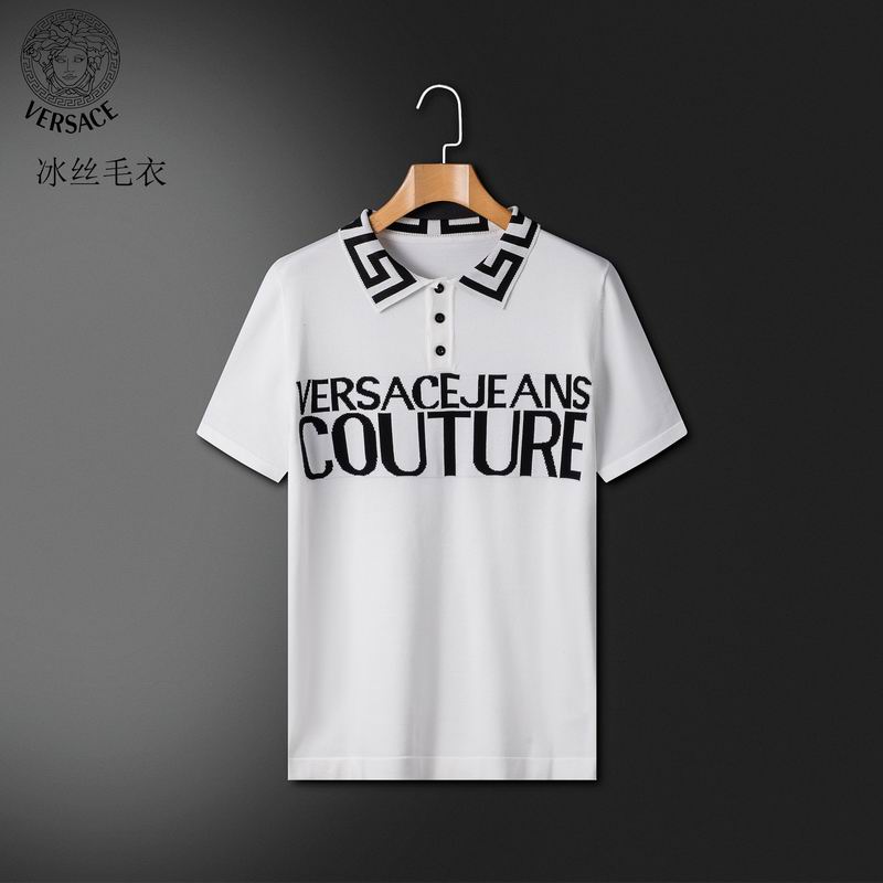 Wholesale High-quality V.ersace Short Sleeve Lapel Replica T Shirts for sale