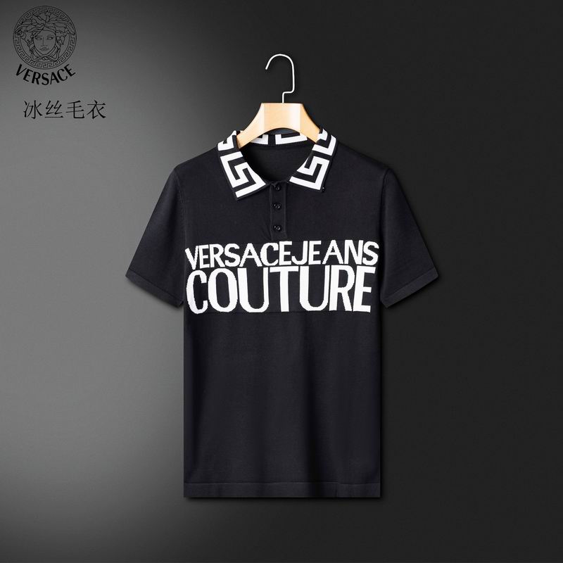 Wholesale High-quality V.ersace Short Sleeve Lapel Replica T Shirts for sale