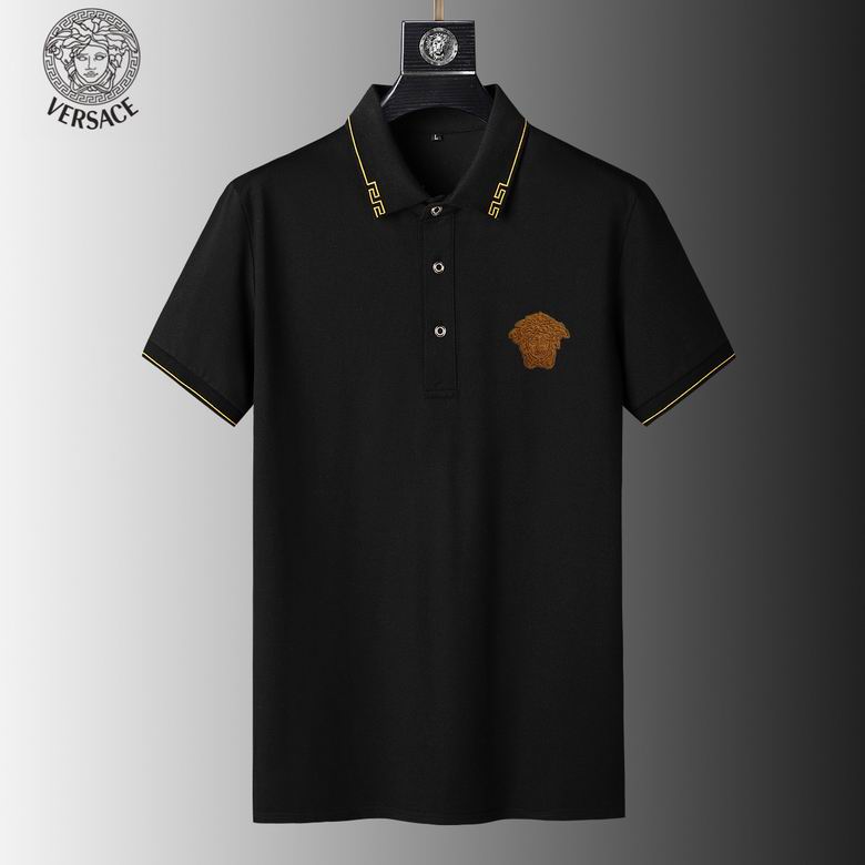 Wholesale High-quality V.ersace Short Sleeve Lapel Replica T Shirts for sale
