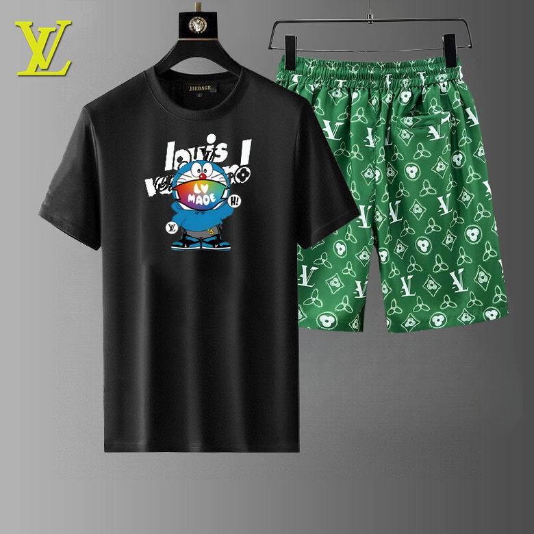 Wholesale High-quality Cheap LV men's Short Sleeve Designer Tracksuits for sale
