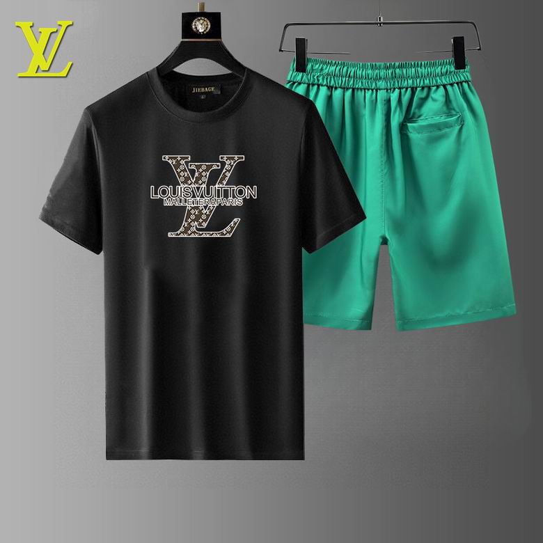 Wholesale High-quality Cheap LV men's Short Sleeve Designer Tracksuits for sale