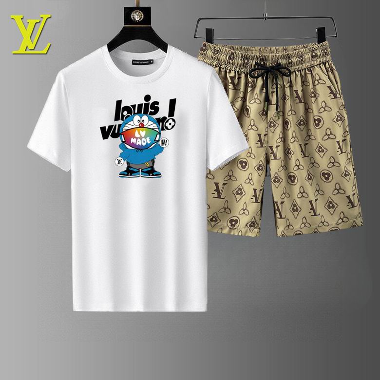 Wholesale High-quality Cheap LV men's Short Sleeve Designer Tracksuits for sale
