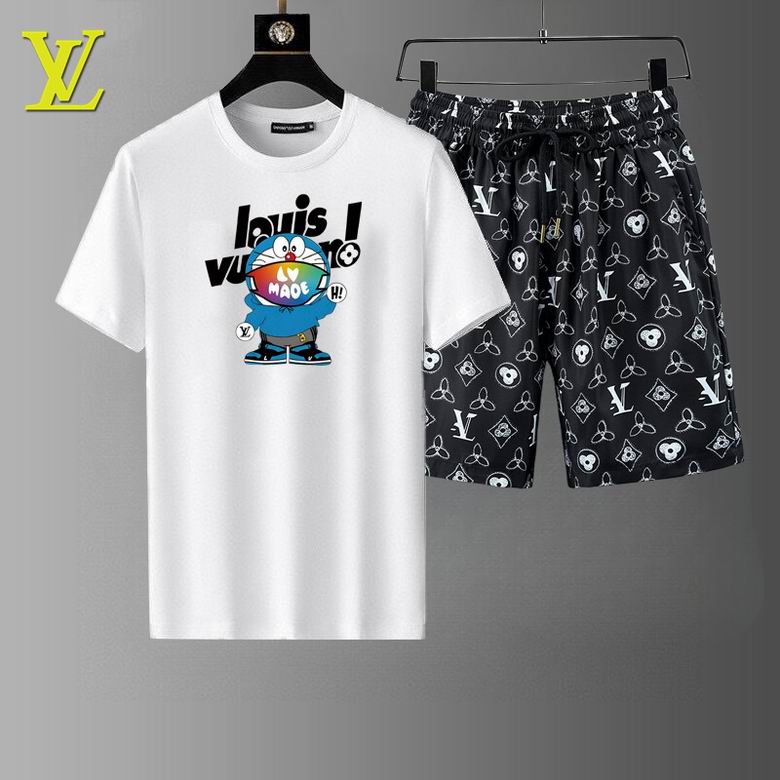 Wholesale High-quality Cheap LV men's Short Sleeve Designer Tracksuits for sale