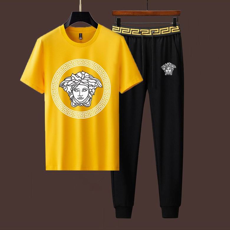 Wholesale Cheap V ersace Short Sleeve MEN Tracksuits for Sale