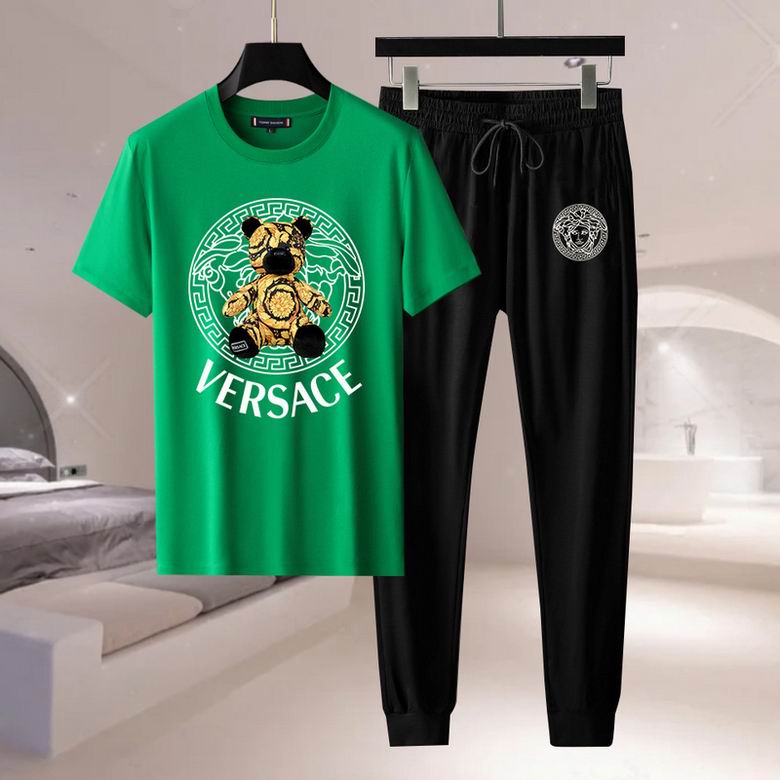 Wholesale Cheap V ersace Short Sleeve MEN Tracksuits for Sale