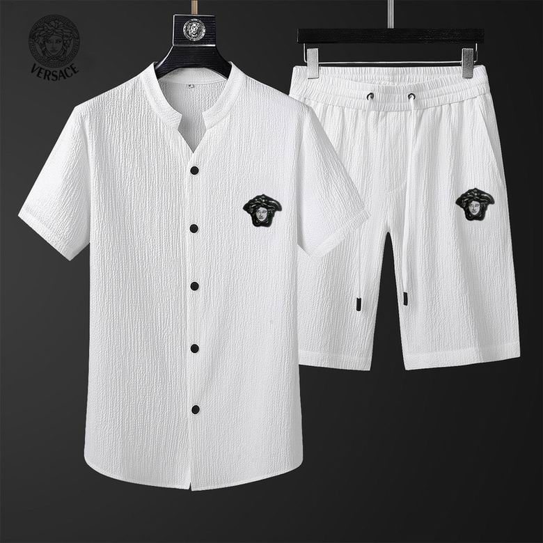 Wholesale Cheap V ersace Short Sleeve Tracksuits for Sale