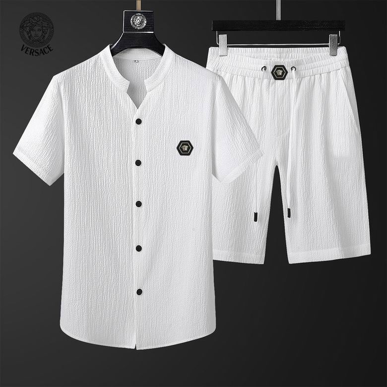 Wholesale Cheap V ersace Short Sleeve Tracksuits for Sale