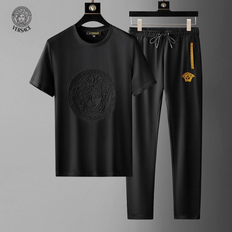 Wholesale Cheap V ersace Short Sleeve Tracksuits for Sale