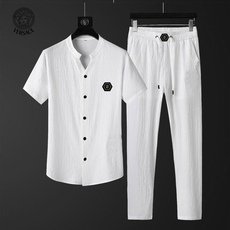 Wholesale Cheap V ersace Short Sleeve Tracksuits for Sale