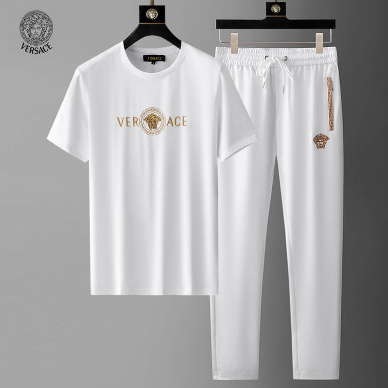 Wholesale Cheap V ersace Short Sleeve Tracksuits for Sale