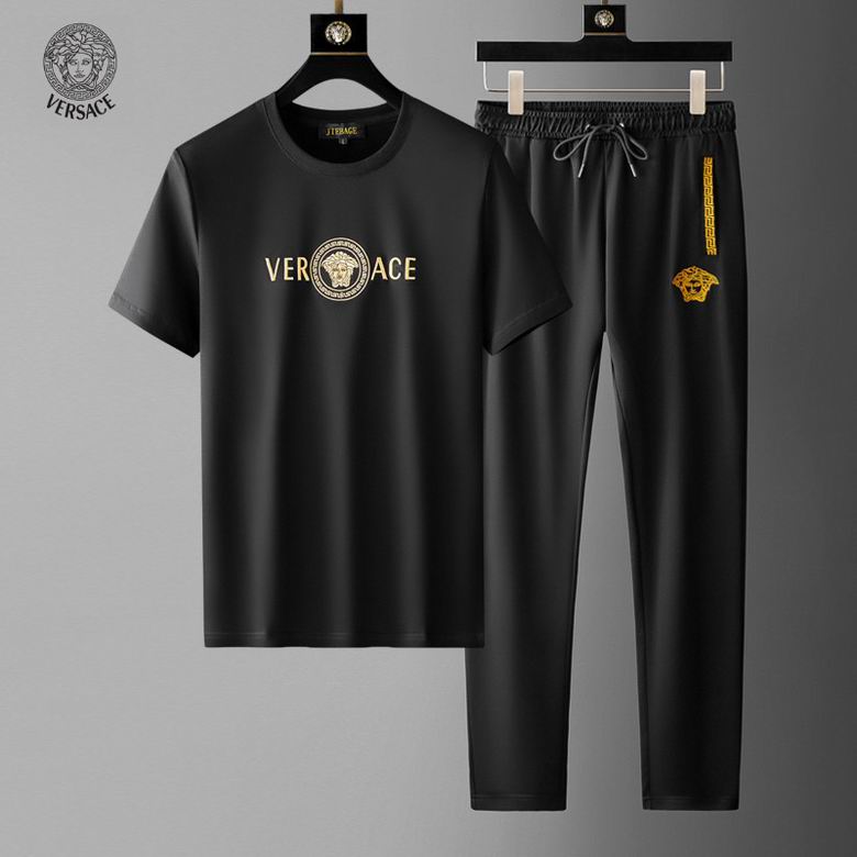 Wholesale Cheap V ersace Short Sleeve Tracksuits for Sale