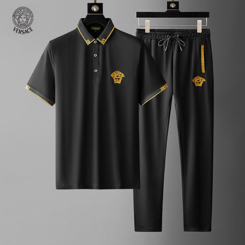 Wholesale Cheap V ersace Short Sleeve Tracksuits for Sale