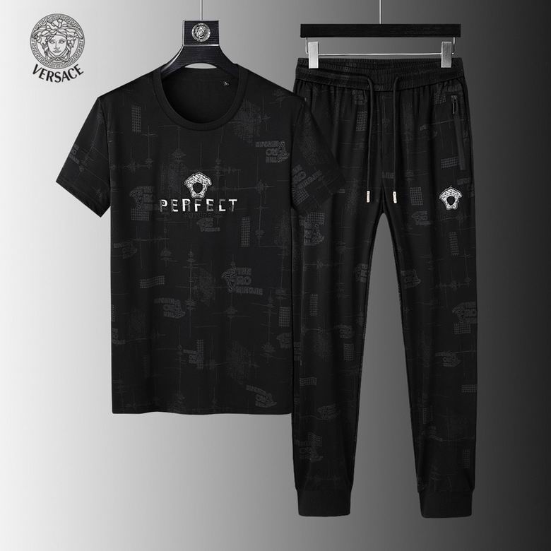 Wholesale Cheap V ersace Short Sleeve Tracksuits for Sale