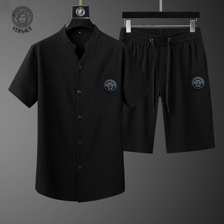Wholesale Cheap V ersace Short Sleeve Tracksuits for Sale