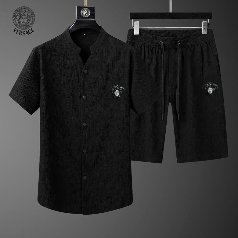 Wholesale Cheap V ersace Short Sleeve Tracksuits for Sale