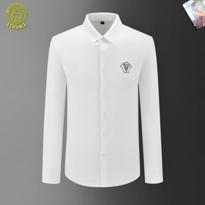 Wholesale High-quality men's Fashion V.ersace Long Sleeve Replica Designer Shirts for sale