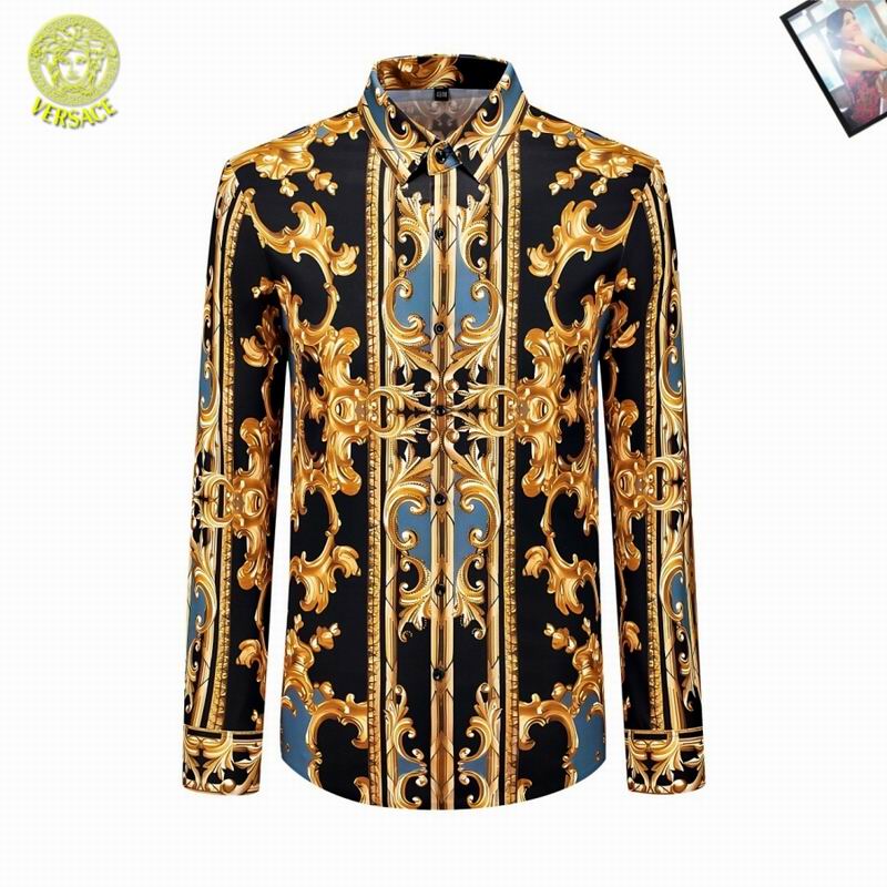 Wholesale High-quality V.ersace Long Sleeve Replica Designer Shirts for sale