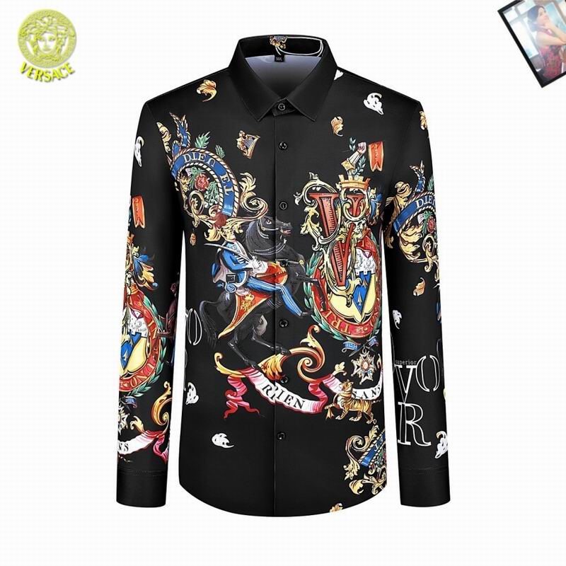 Wholesale High-quality V.ersace Long Sleeve Replica Designer Shirts for sale