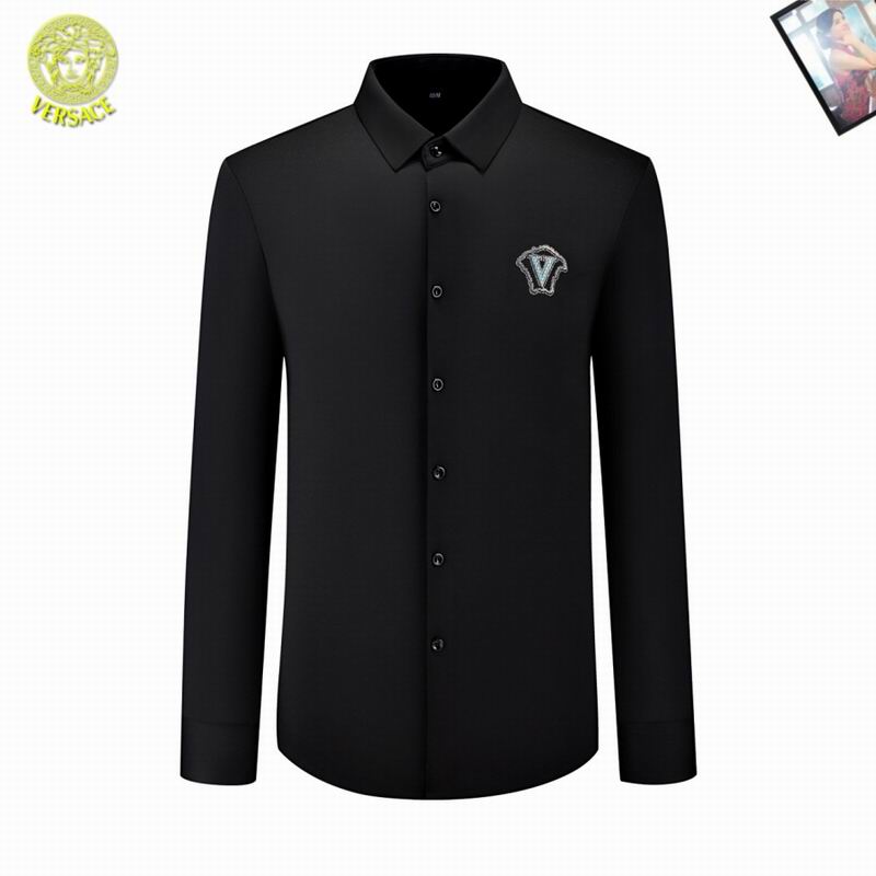 Wholesale High-quality men's Fashion V.ersace Long Sleeve Replica Designer Shirts for sale