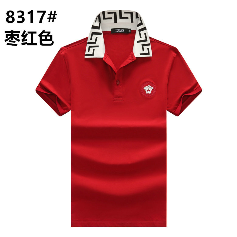 Wholesale Cheap V ersace Short Sleeve Lapel T Shirts for Sale
