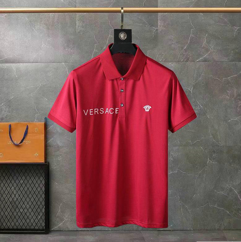 Wholesale Cheap Versace Short Sleeve Lapel T Shirts for Sale