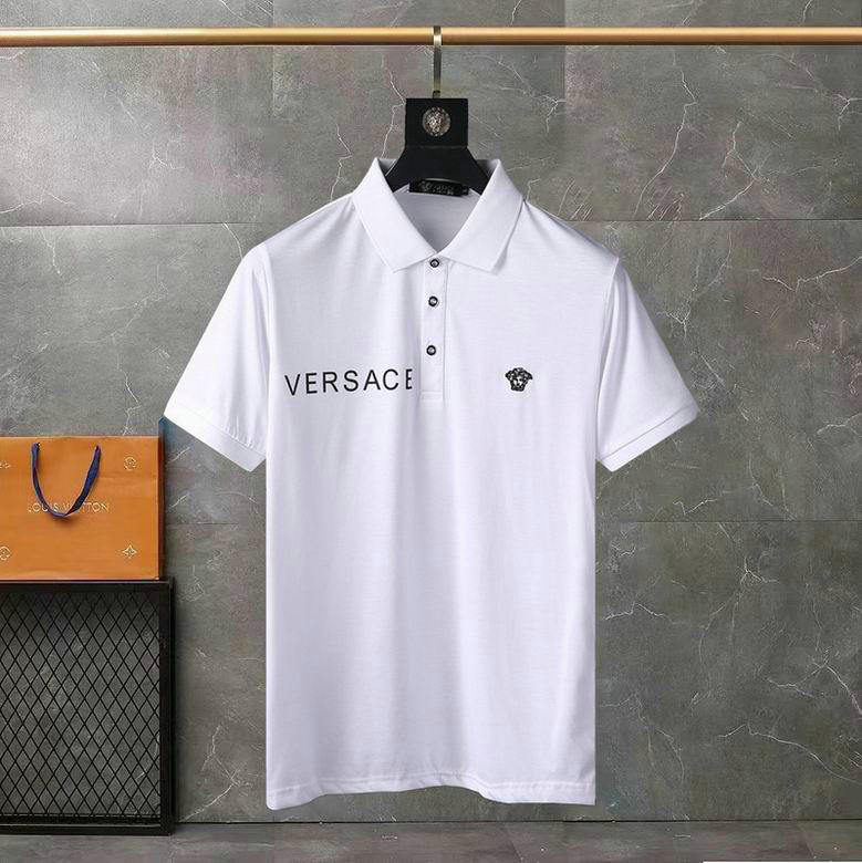 Wholesale Cheap Versace Short Sleeve Lapel T Shirts for Sale