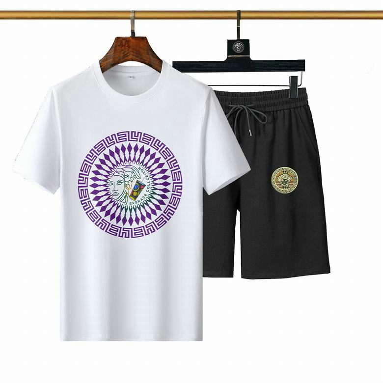 Wholesale Cheap Versace mens Short Sleeve Tracksuit for Sale