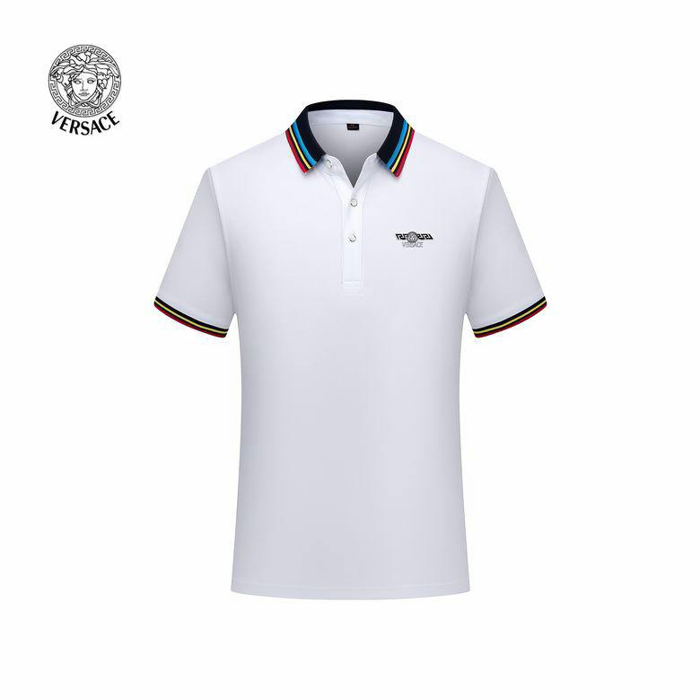 Wholesale Cheap Versace Short Sleeve Lapel T Shirts for Sale